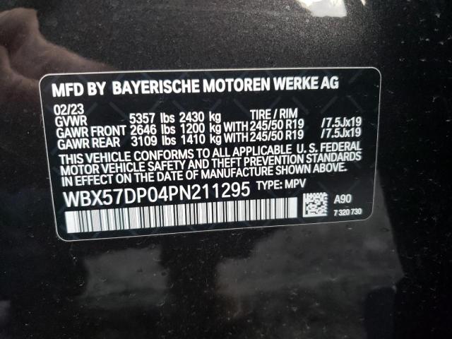 WBX57DP04PN211295 - 2023 BMW X3 XDRIVE30I BLACK photo 13