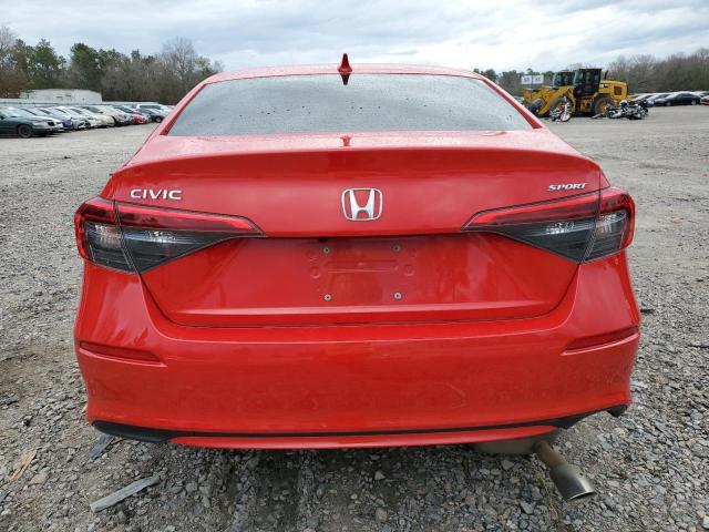 2HGFE2F54PH508022 - 2023 HONDA CIVIC SPORT RED photo 6