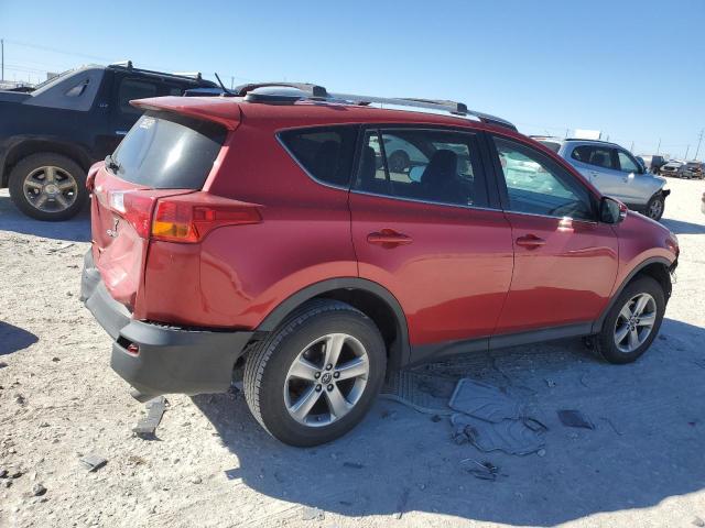 2T3WFREV0FW132276 - 2015 TOYOTA RAV4 XLE RED photo 3