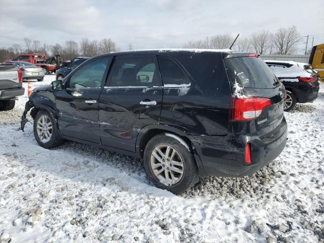 5XYKT3A65FG618809 - 2015 KIA SORENTO LX BLACK photo 2