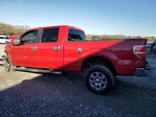 1FTRW12879KA71521 - 2009 FORD F150 SUPERCREW RED photo 2