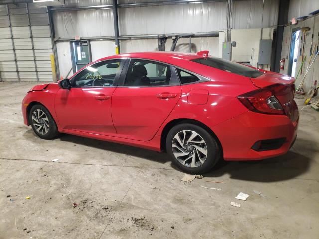 2HGFC2F71JH580293 - 2018 HONDA CIVIC EX RED photo 2