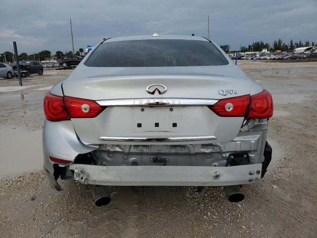 JN1BV7AP6FM344967 - 2015 INFINITI Q50 BASE SILVER photo 6