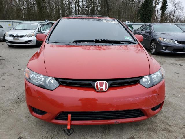 2HGFG12826H548196 - 2006 HONDA CIVIC EX RED photo 5