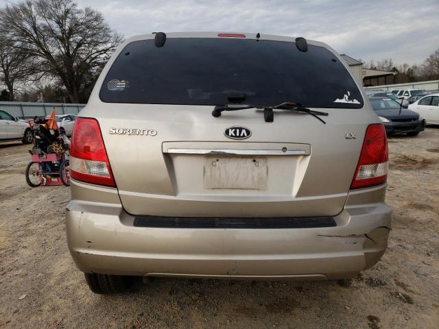 KNDJC733965572285 - 2006 KIA SORENTO EX GOLD photo 6