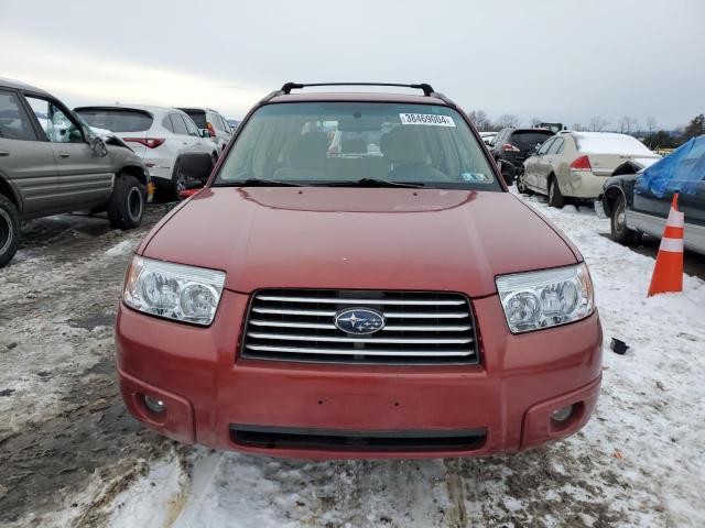 JF1SG63667H738264 - 2007 SUBARU FORESTER 2.5X RED photo 5