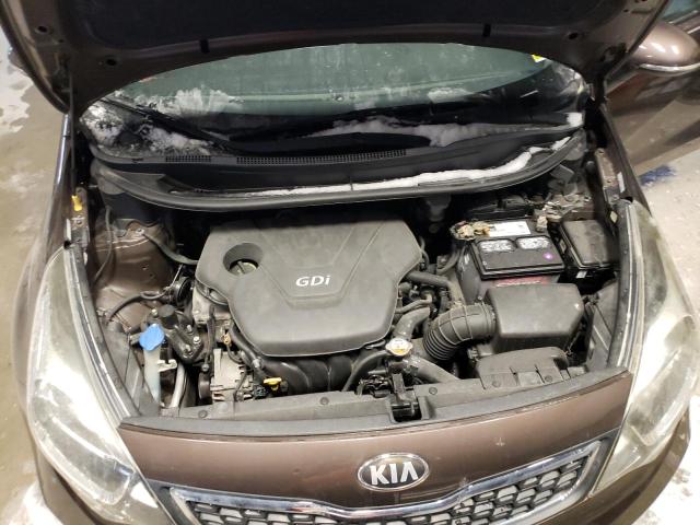 KNADN4A32D6175739 - 2013 KIA RIO EX BROWN photo 11