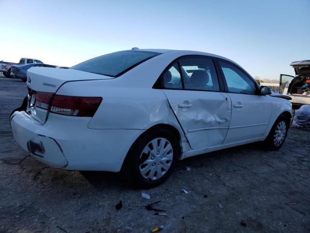 5NPET46C68H389747 - 2008 HYUNDAI SONATA GLS WHITE photo 3