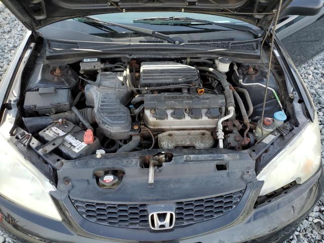 1HGEM22684L076000 - 2004 HONDA CIVIC LX BLACK photo 11