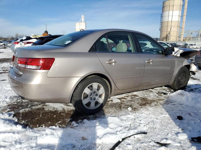 5NPET46F08H320207 - 2008 HYUNDAI SONATA GLS GOLD photo 3