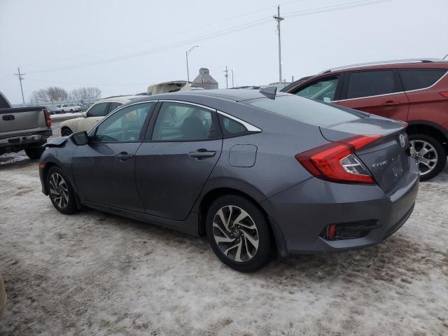 2HGFC2F79JH565959 - 2018 HONDA CIVIC EX GRAY photo 2