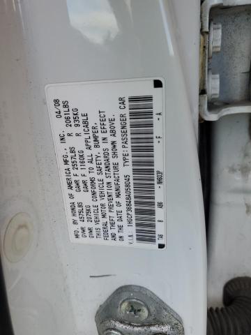 1HGCP36848A058045 - 2008 HONDA ACCORD EXL WHITE photo 12