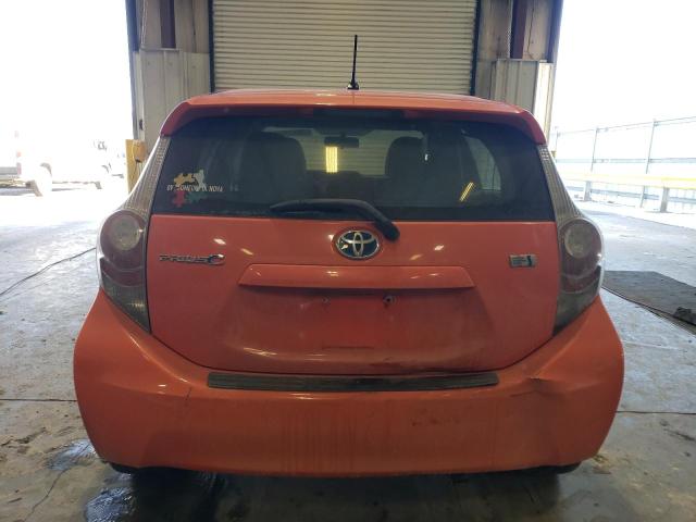 JTDKDTB30E1069293 - 2014 TOYOTA PRIUS C ORANGE photo 6