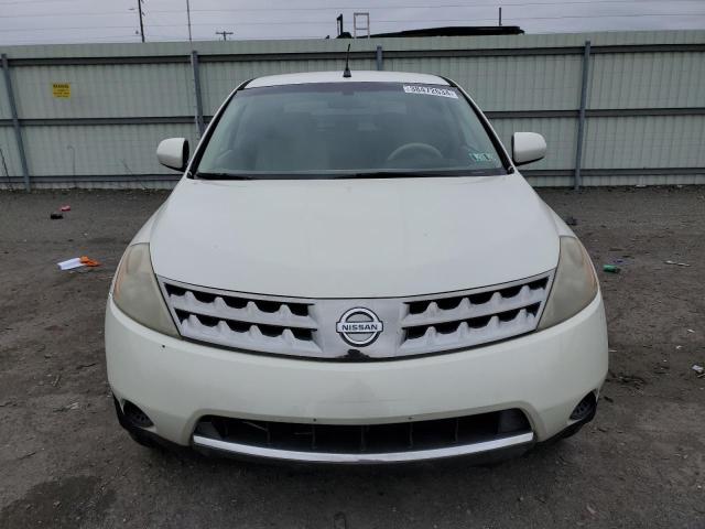 JN8AZ08W36W513563 - 2006 NISSAN MURANO SL WHITE photo 5