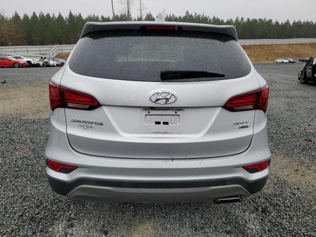 5XYZTDLB0HG455780 - 2017 HYUNDAI SANTA FE S SILVER photo 6