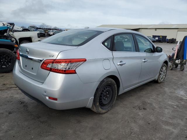 3N1AB7AP2FY277043 - 2015 NISSAN SENTRA S SILVER photo 3