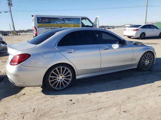 55SWF4JB7GU156711 - 2016 MERCEDES-BENZ C 300 SILVER photo 3