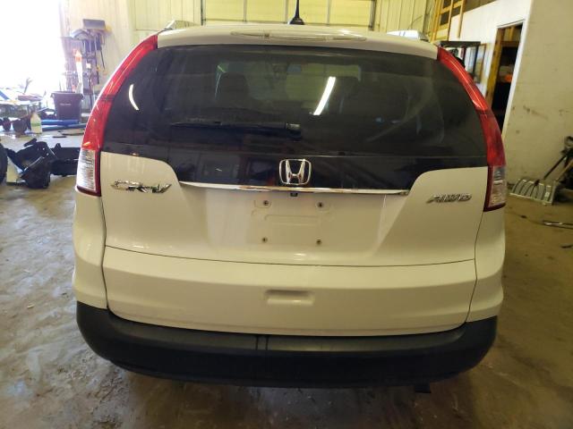 5J6RM4H78EL113912 - 2014 HONDA CR-V EXL WHITE photo 6