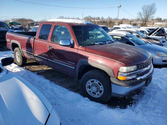 1GCGK29U2YE239705 - 2000 CHEVROLET SILVERADO K2500 BURGUNDY photo 4