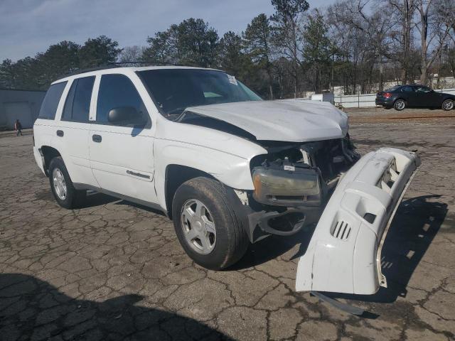 1GNDS13S622508776 - 2002 CHEVROLET TRAILBLAZE WHITE photo 4