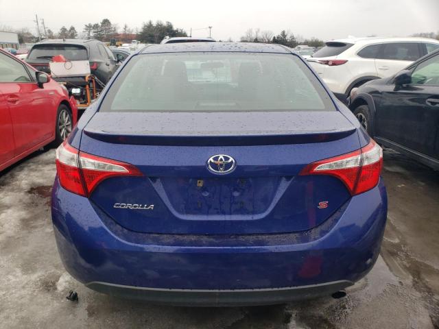 2T1BURHE0EC141391 - 2014 TOYOTA COROLLA L BLUE photo 6