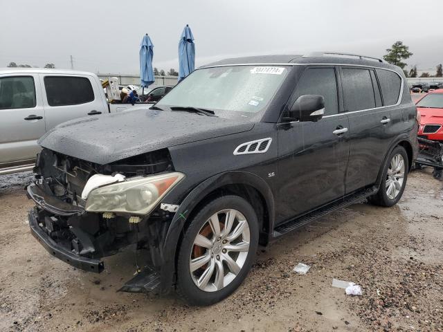 JN8AZ2ND9E9751221 - 2014 INFINITI QX80 BLACK photo 1