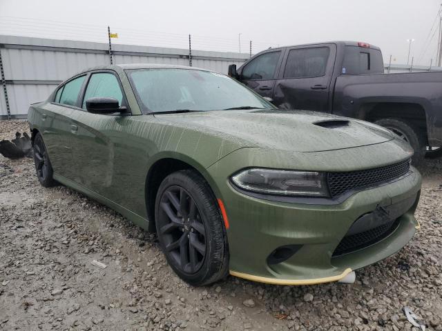 2C3CDXHG1MH562541 - 2021 DODGE CHARGER GT GREEN photo 4