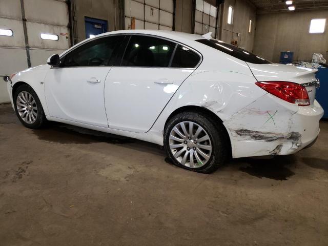 W04GS5EC7B1043914 - 2011 BUICK REGAL CXL WHITE photo 2