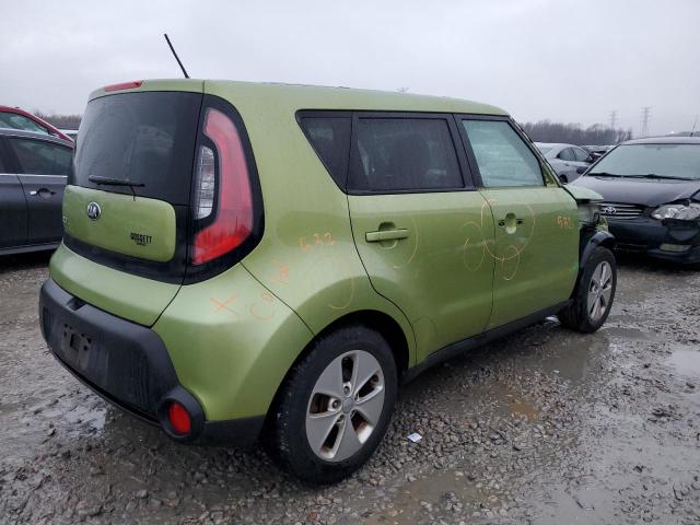 KNDJN2A27F7811845 - 2015 KIA SOUL GREEN photo 3