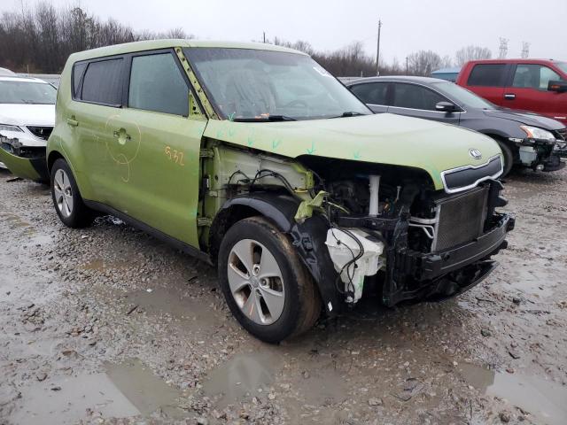 KNDJN2A27F7811845 - 2015 KIA SOUL GREEN photo 4