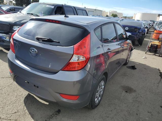 KMHCT5AE4FU200792 - 2015 HYUNDAI ACCENT GS GRAY photo 3