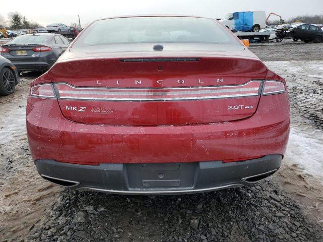 3LN6L5F97LR617416 - 2020 LINCOLN MKZ RESERVE RED photo 6