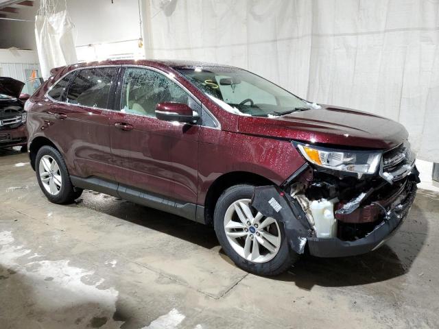 2FMPK4J94JBB85355 - 2018 FORD EDGE SEL BURGUNDY photo 4