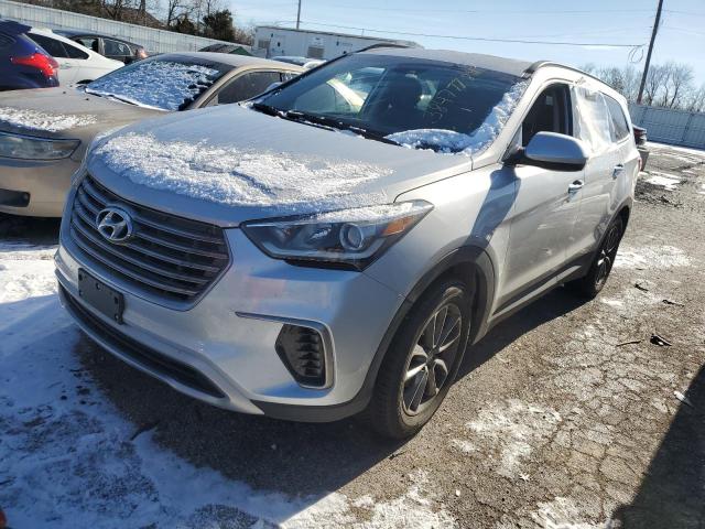 KM8SM4HF7HU180526 - 2017 HYUNDAI SANTA FE SE SILVER photo 1