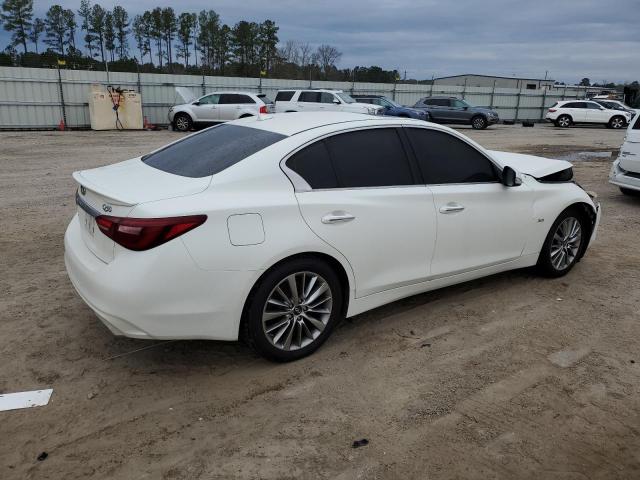 JN1EV7AR4JM445058 - 2018 INFINITI Q50 LUXE WHITE photo 3