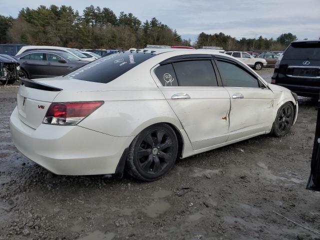 1HGCP36828A083624 - 2008 HONDA ACCORD EXL WHITE photo 3