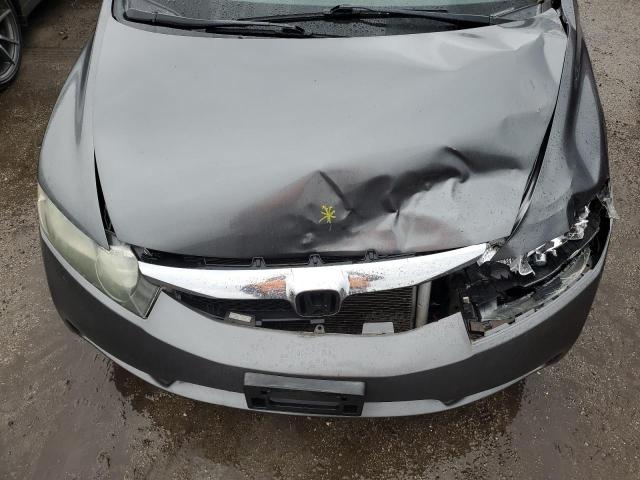 19XFA1E66BE009502 - 2011 HONDA CIVIC LX-S Մոխրագույն լուսանկար 11
