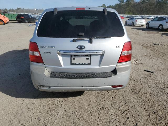 KNDJD736475691287 - 2007 KIA SORENTO EX SILVER photo 6