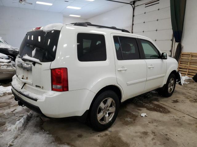 5FNYF4H52BB050007 - 2011 HONDA PILOT EXL WHITE photo 3