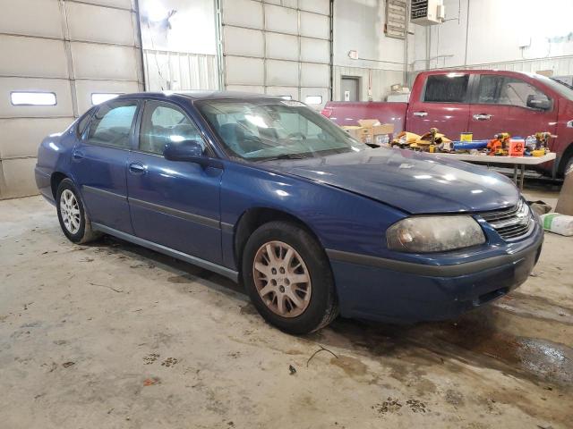 2G1WF52E859140043 - 2005 CHEVROLET IMPALA BLUE photo 4