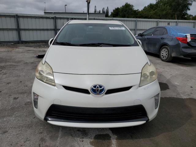 JTDKN3DU0C5530730 - 2012 TOYOTA PRIUS WHITE photo 5