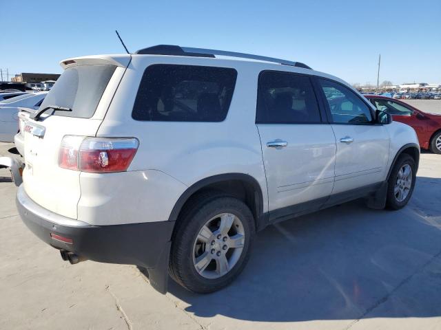 1GKKRPED1CJ407220 - 2012 GMC ACADIA SLE WHITE photo 3