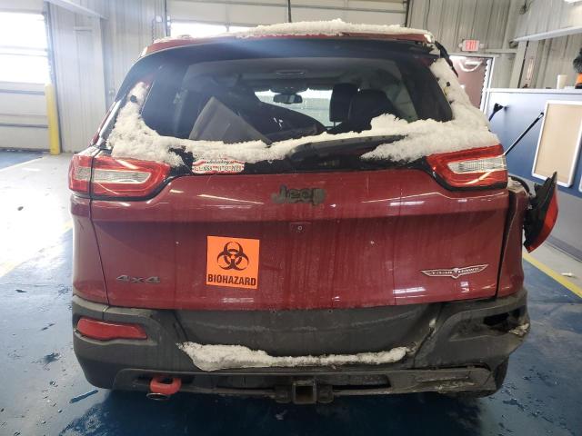 1C4PJMBS7EW194130 - 2014 JEEP CHEROKEE TRAILHAWK RED photo 6