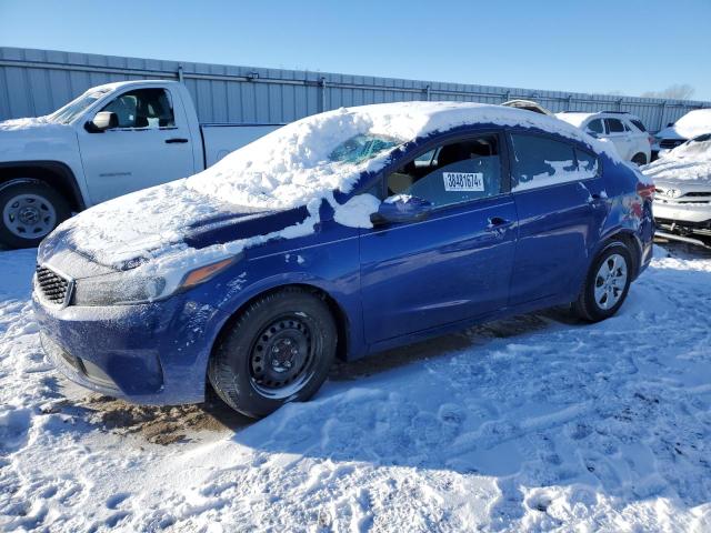 3KPFK4A72JE186852 - 2018 KIA FORTE LX BLUE photo 1