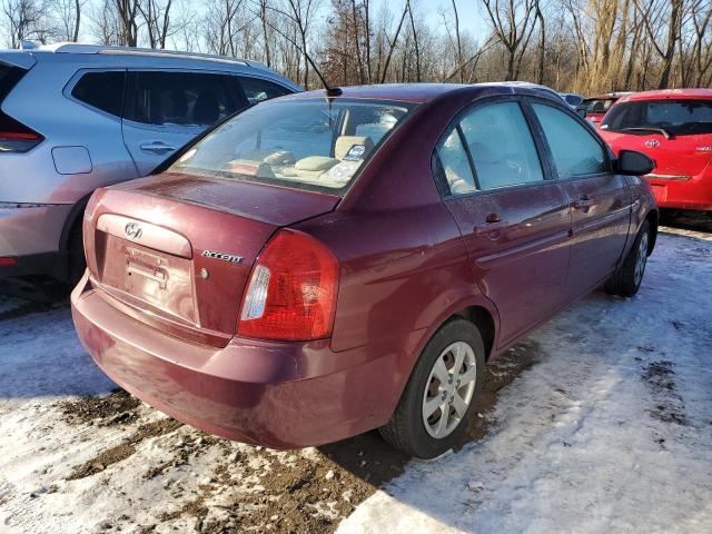 KMHCN46C89U330428 - 2009 HYUNDAI ACCENT GLS BURGUNDY photo 3