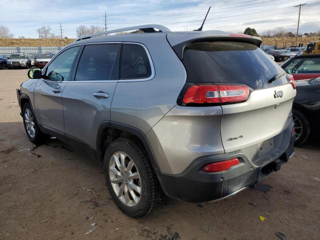 1C4PJMDS0EW259882 - 2014 JEEP CHEROKEE LIMITED GRAY photo 2