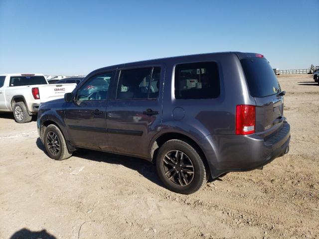 5FNYF4H20EB007117 - 2014 HONDA PILOT LX GRAY photo 2