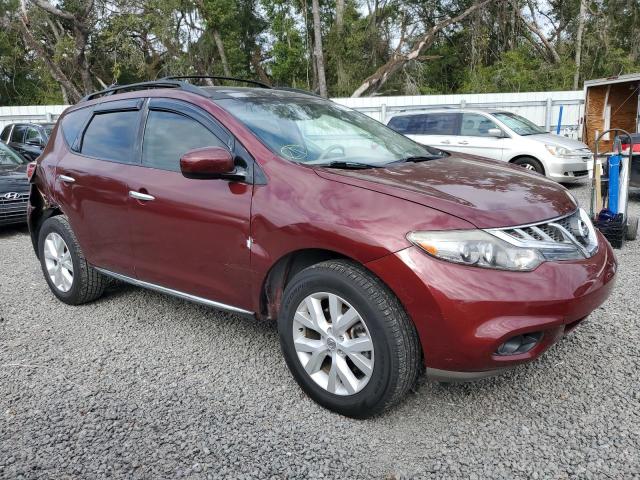 JN8AZ1MU6CW103782 - 2012 NISSAN MURANO S BURGUNDY photo 4