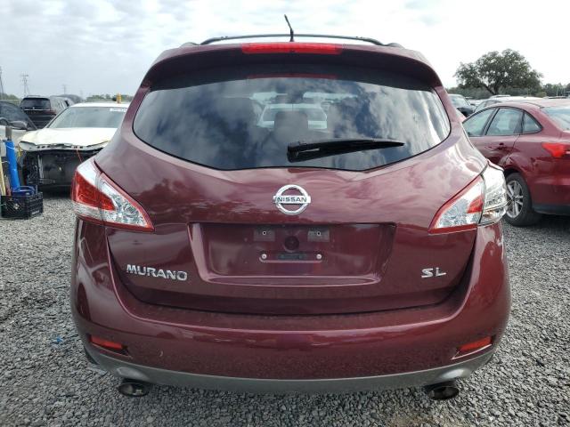 JN8AZ1MU6CW103782 - 2012 NISSAN MURANO S BURGUNDY photo 6