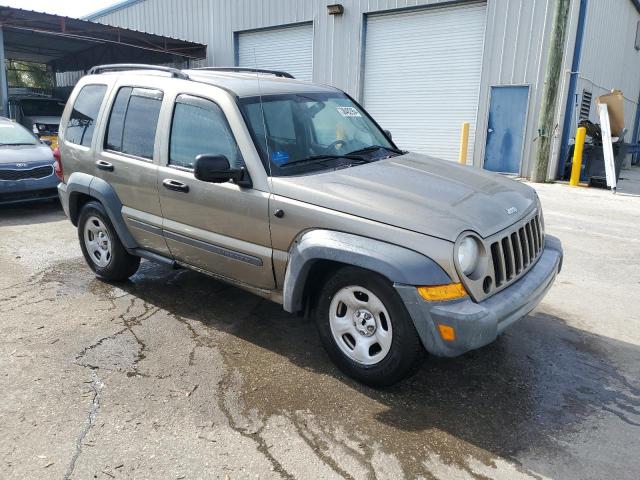 1J4GK48K35W651367 - 2005 JEEP LIBERTY SPORT TAN photo 4